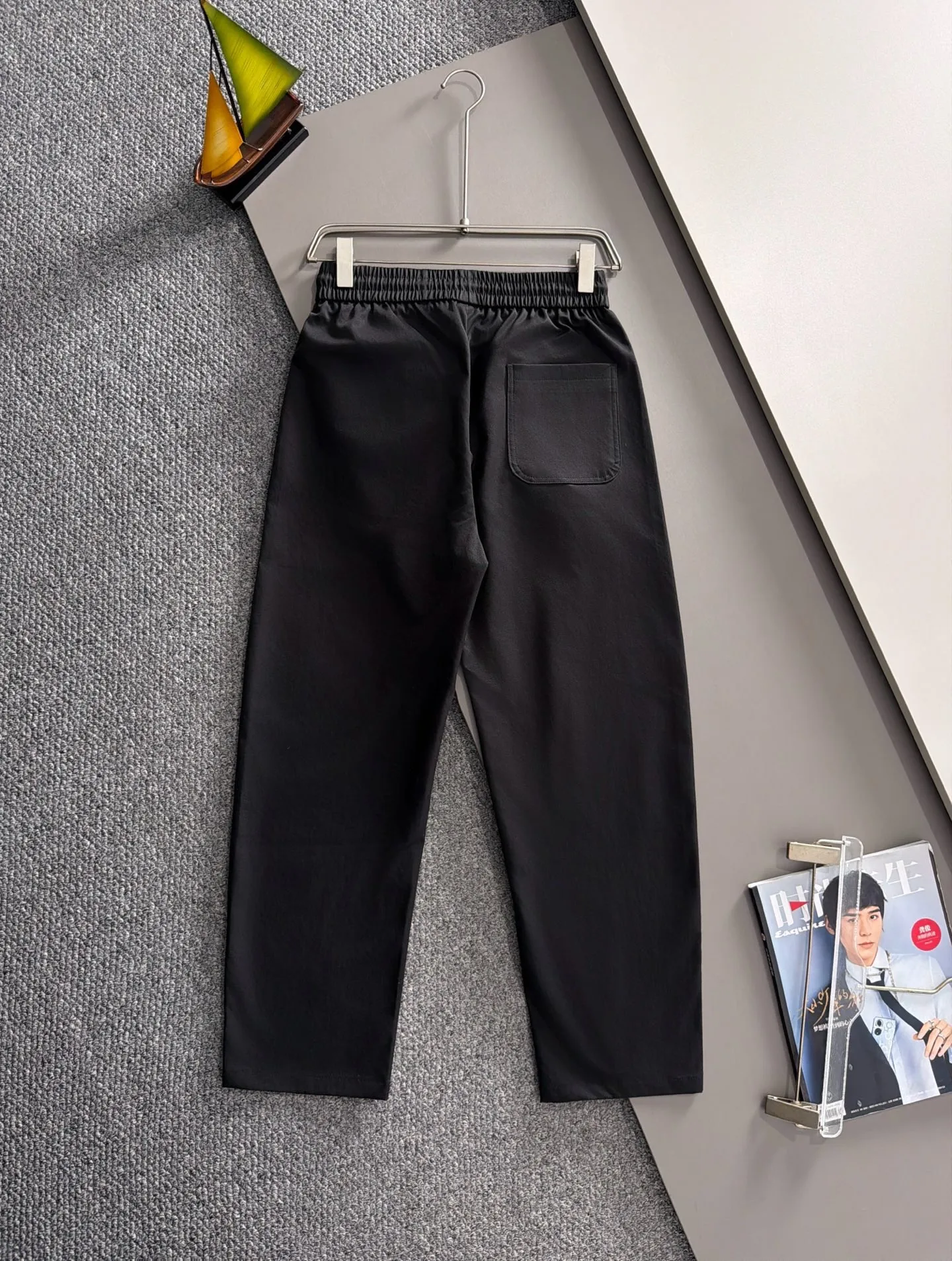 Paris 2026 spring summer New Arrival casual pants, counters custom fabric Breathable high comfort, impeccable details, brand elements design concept, reflecting high quality. The hand feels delicate and soft! Casual cuts and awesome upper body! Sizes: M-4XL